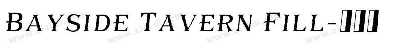 Bayside Tavern Fill字体转换
